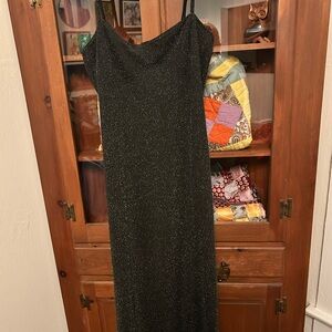Slinky Sparkly Black Dress